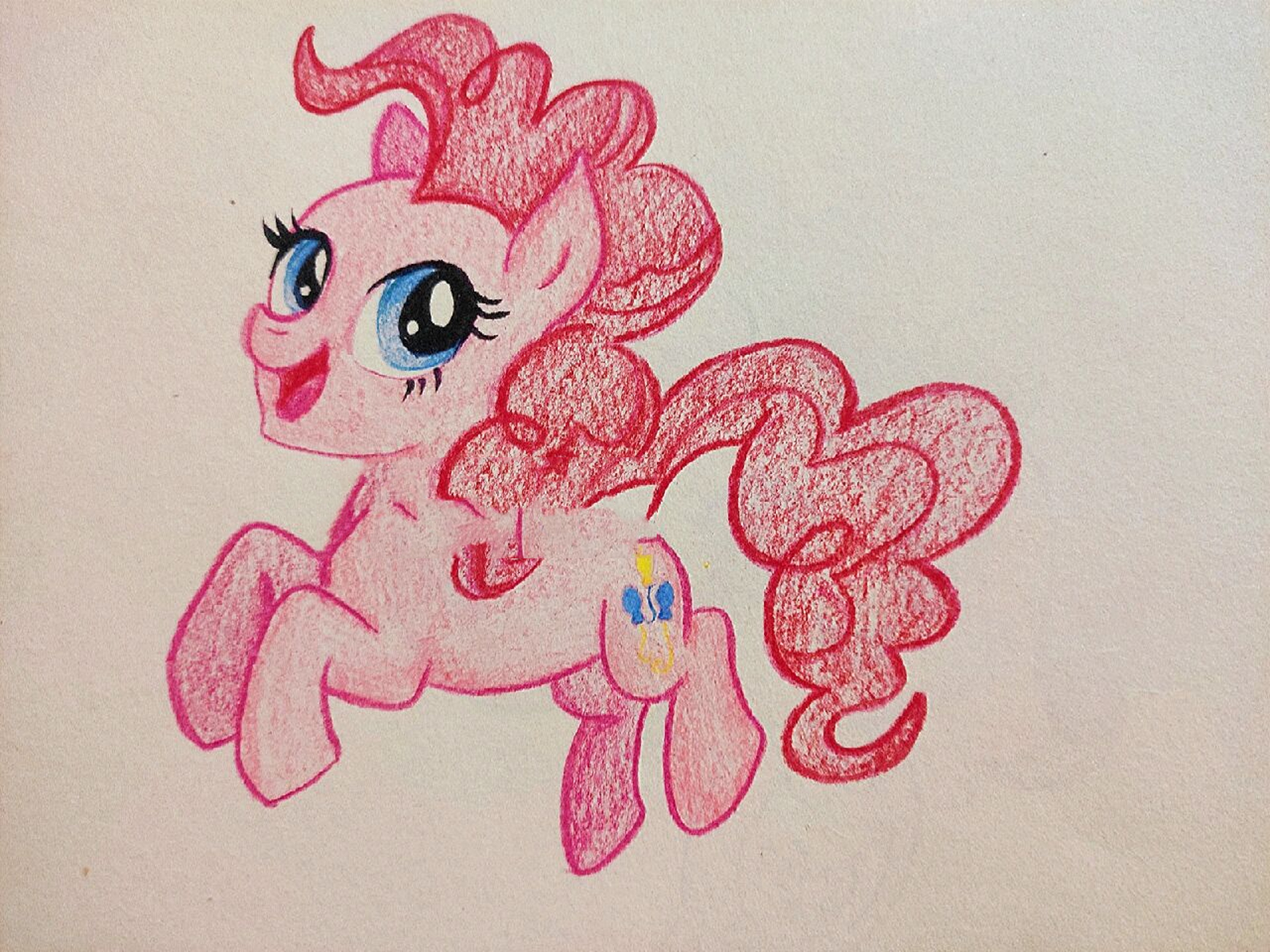 教你画彩铅简笔画|《小马宝莉》之碧琪 7015应该是最开朗的小马了