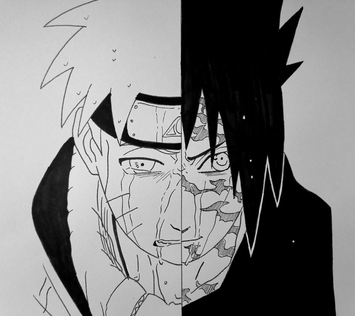 鸣人与佐助 #火影忍者# "漩涡鸣人和宇智波佐助".