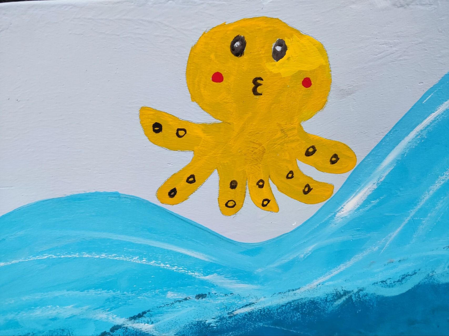 幼儿园墙面彩绘  可可爱爱,海洋系列来喽
