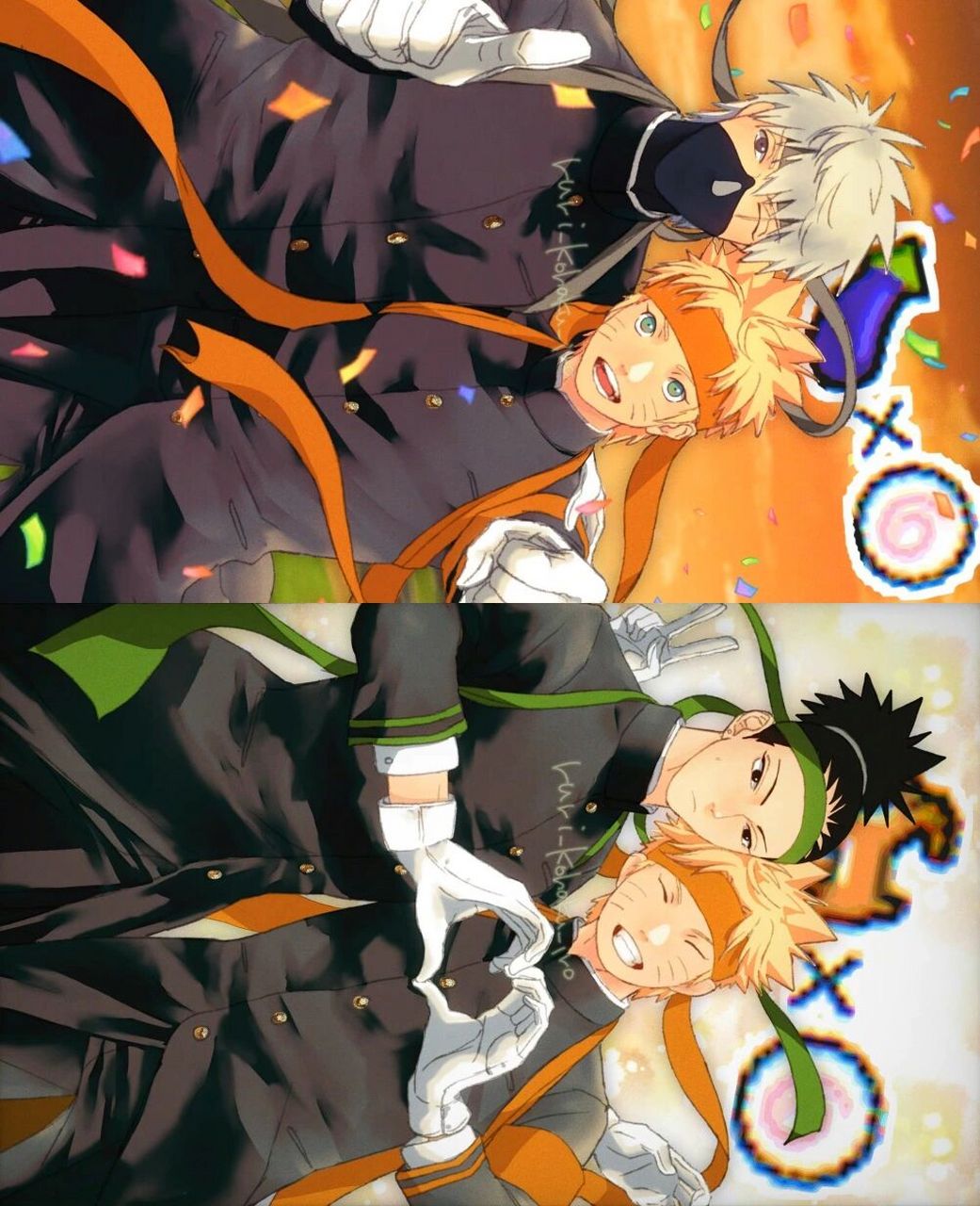 一组火影忍者   鸣人卡卡西