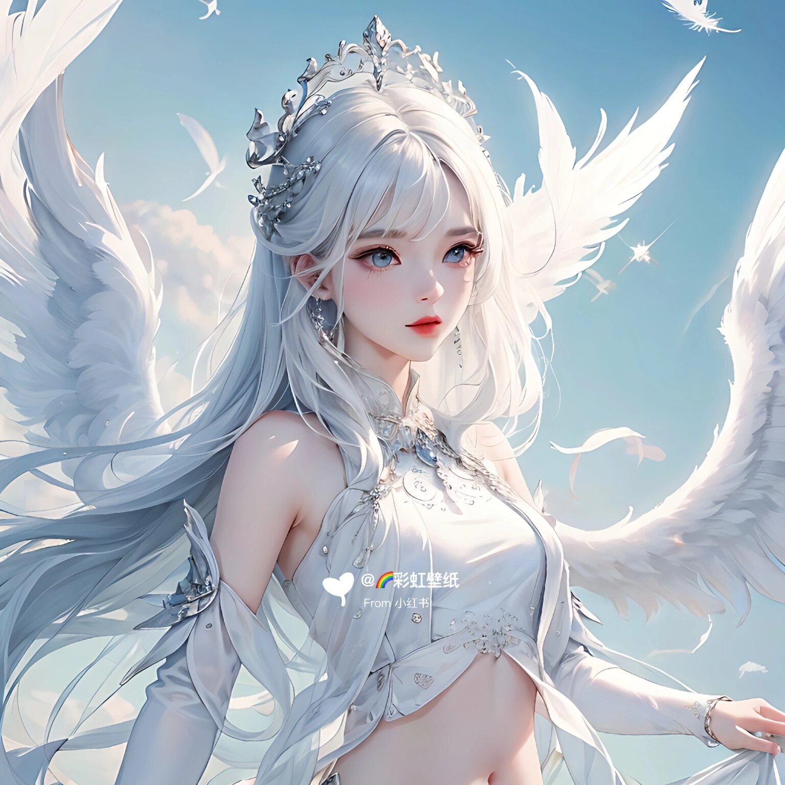 天使之翼ii白色系头像