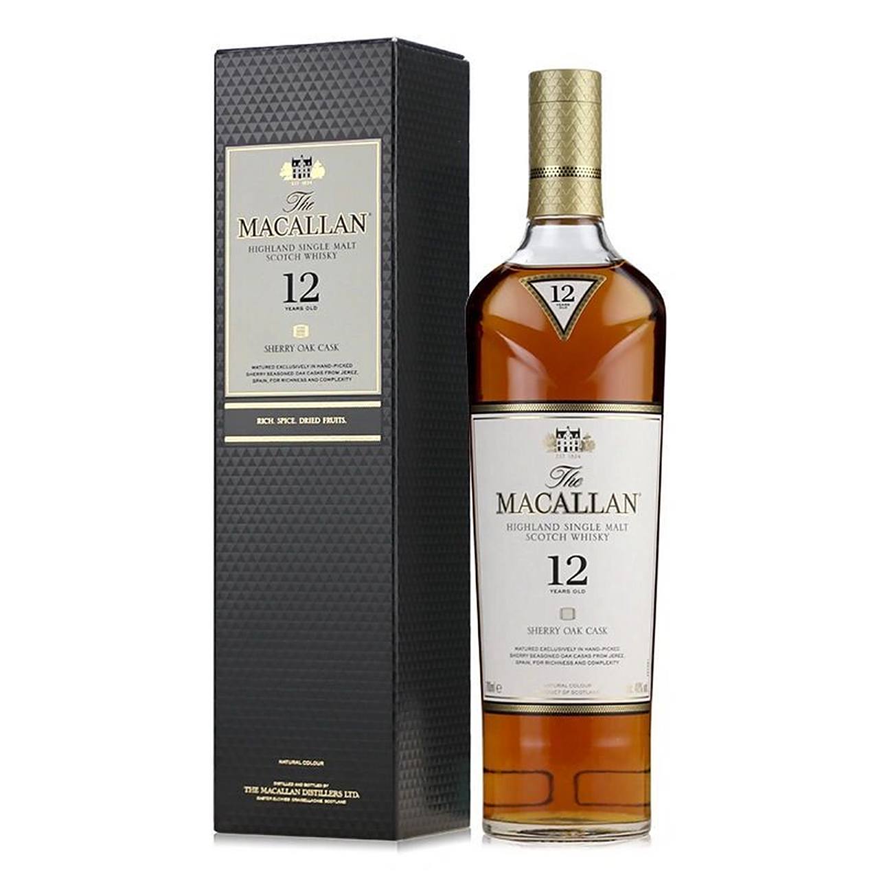 highland single malt scotch whisky 67 麦卡伦12年雪莉桶威士忌是