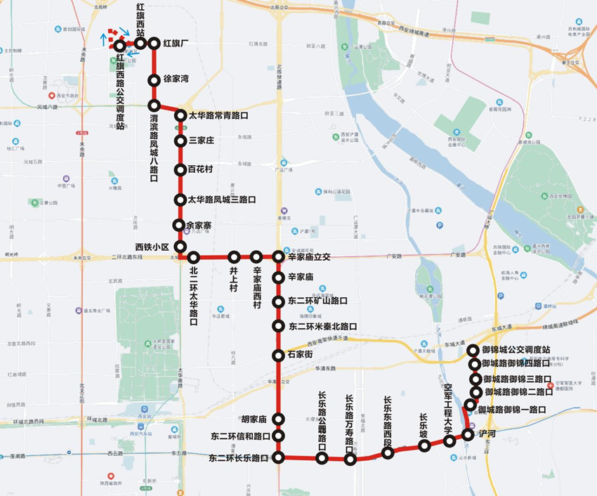 出行注意本周西安调整134路等多条公交线路点击查看具体信息