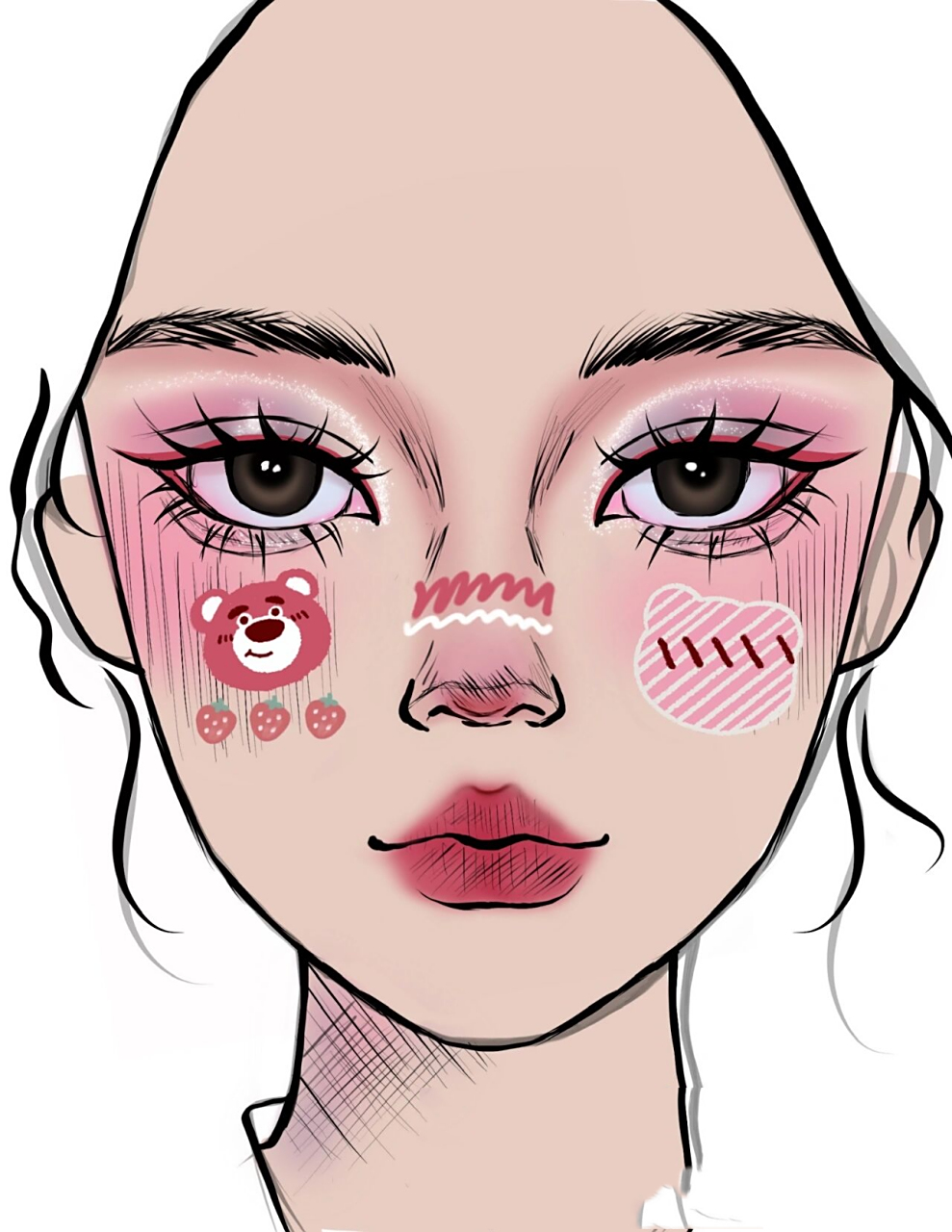 原创妆容可仿妆勿盗哟