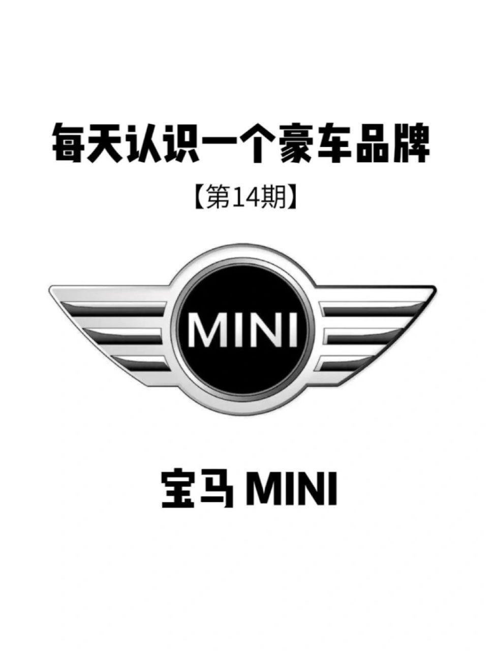 每天认识一个豪车品牌 宝马mini 今天我们来认识行走的小可爱,少女的