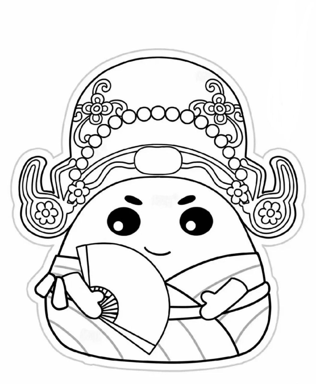 端午节小扇子简笔画