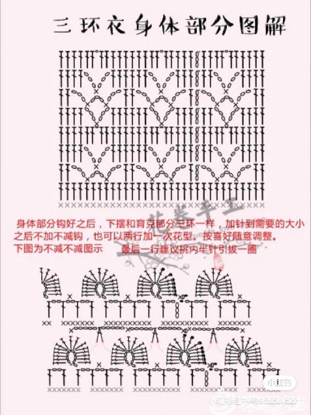 钩针圆领上衣:四环衣