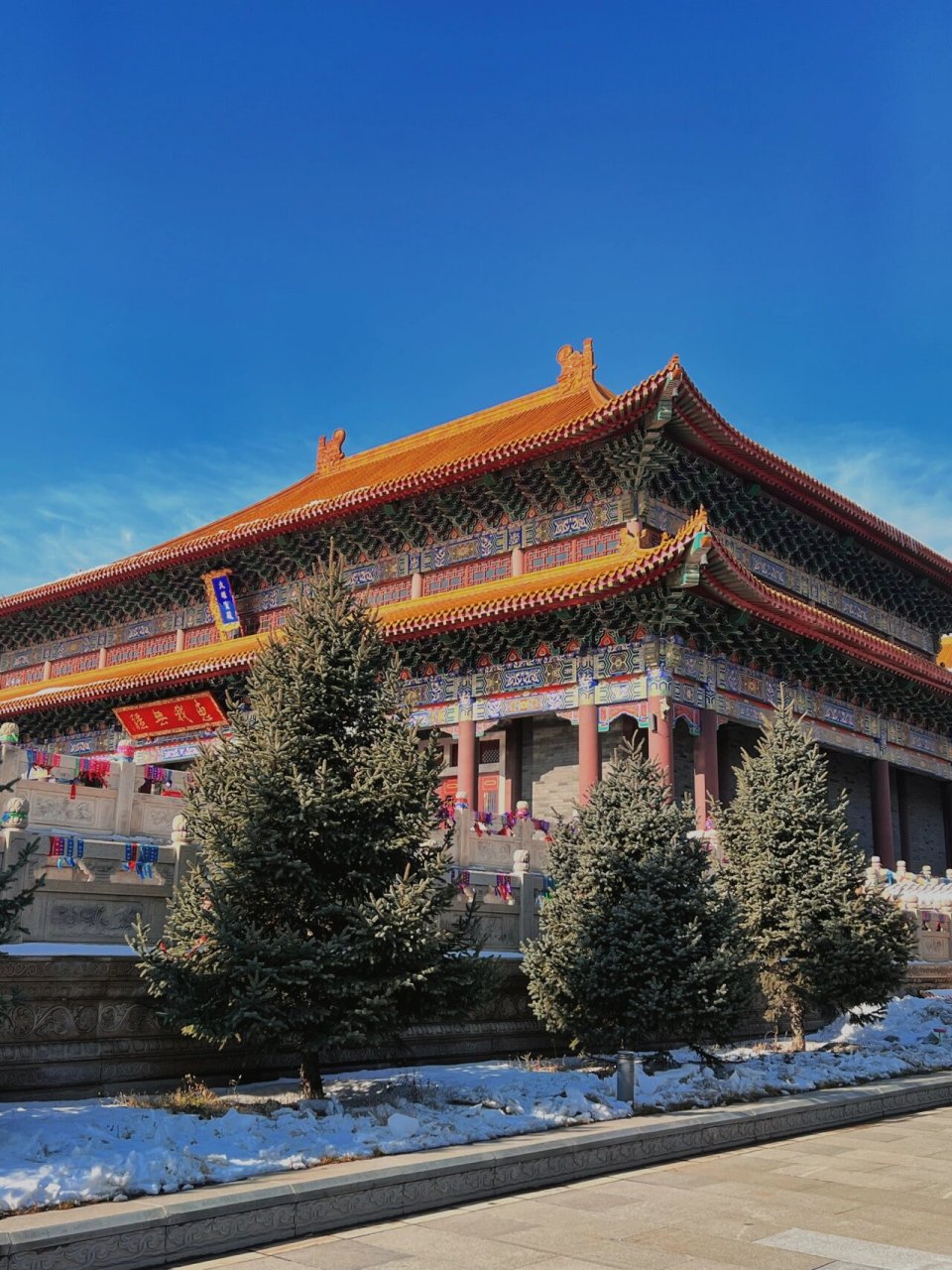 吉林长春万寿寺 冬天的万寿寺真的很美啊,很大气的感觉,一定要来打卡