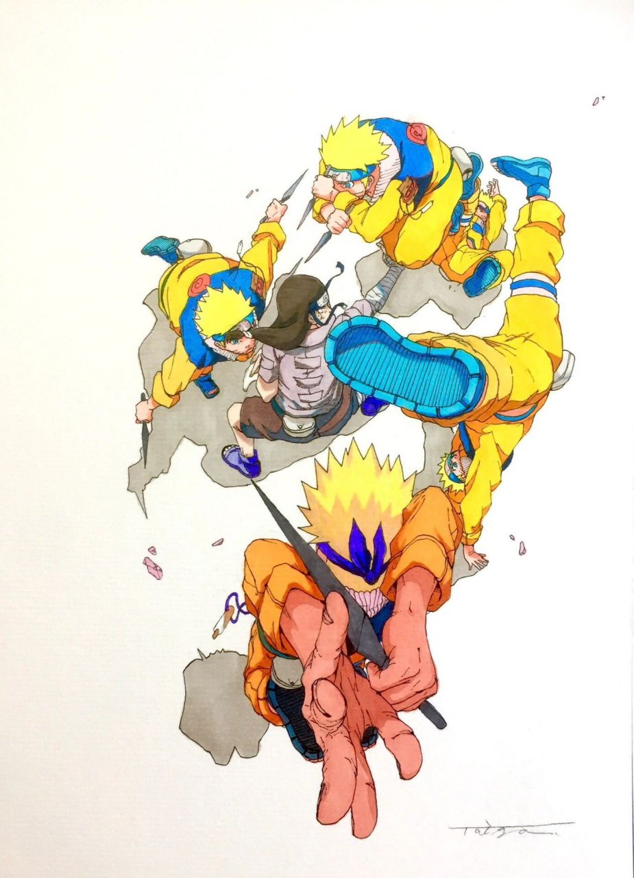 火影中忍考试·顶级画功 | 分镜 | 透视 by t: 已获得作者授权