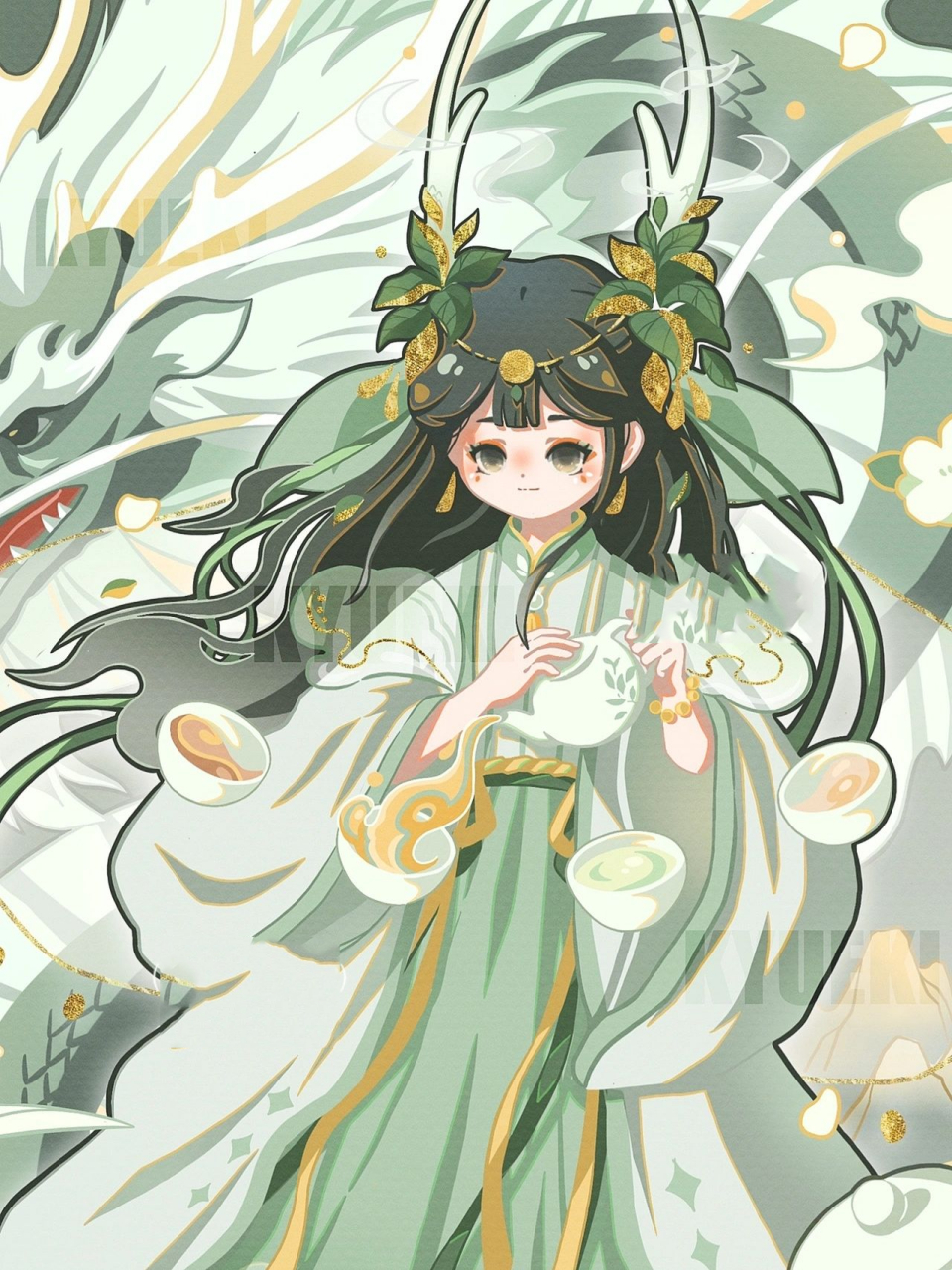 【十二生肖·辰龙】|头像 给小青龙摸了一个小头像～93 p1头像可