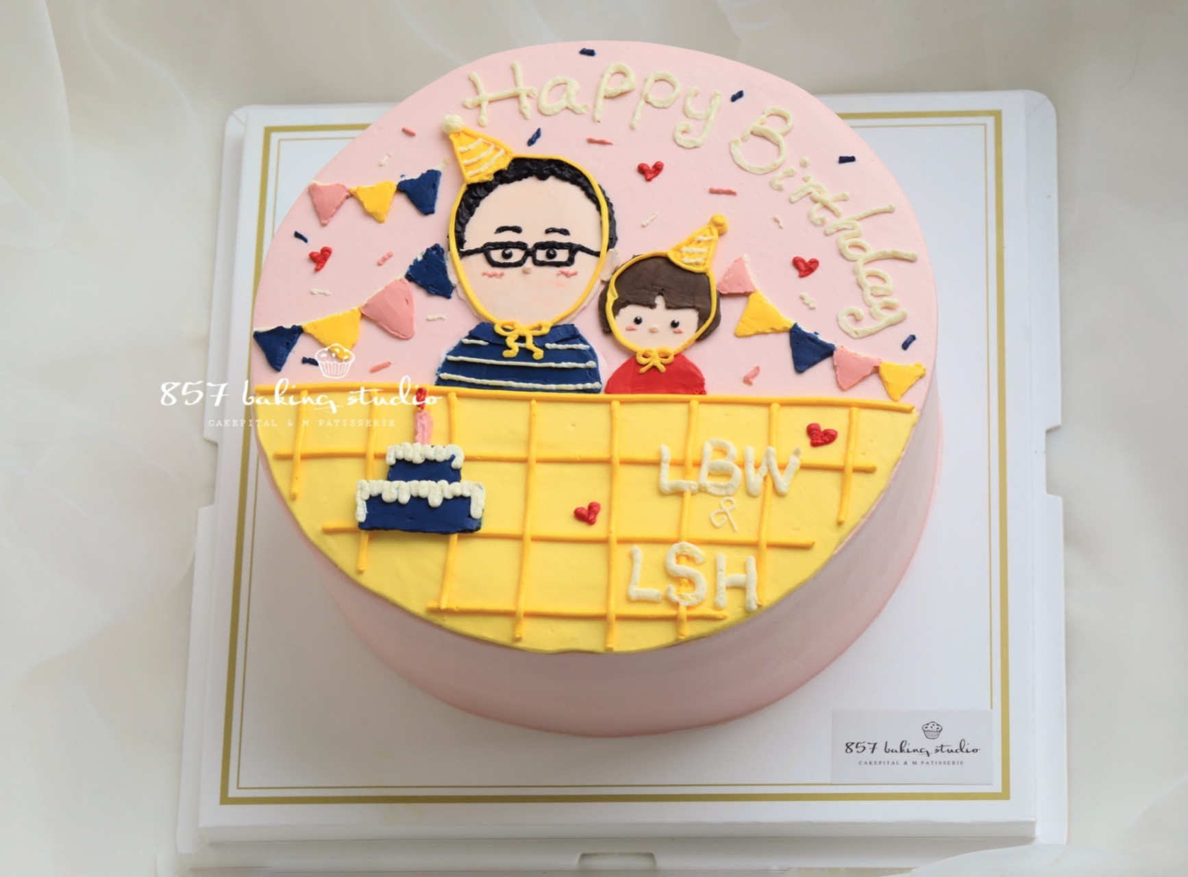 和孩子一起生日可以订这样订蛋糕 父女蛋糕 最近接到了好多和孩子一起