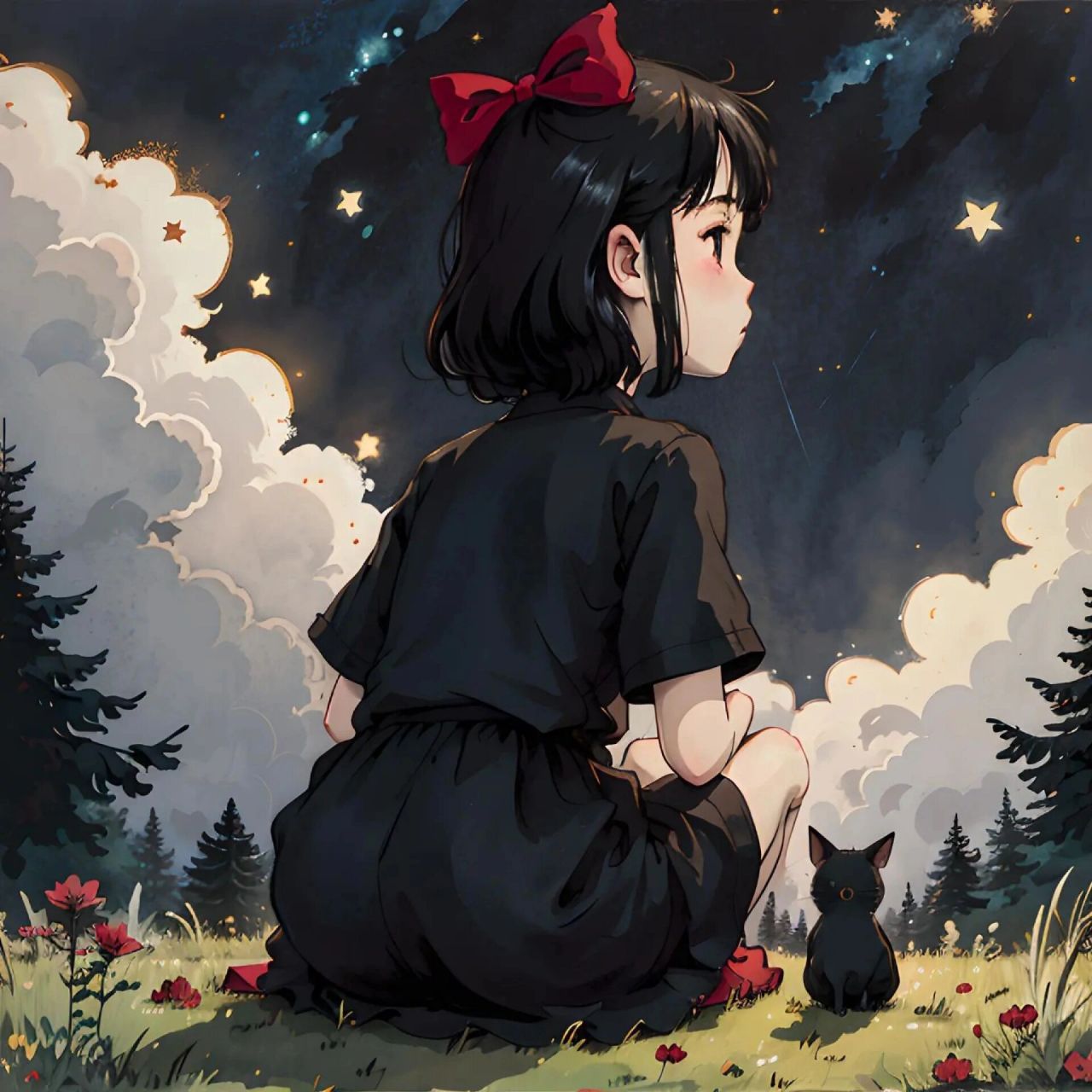 夜色系情侣头像‖治愈系头像