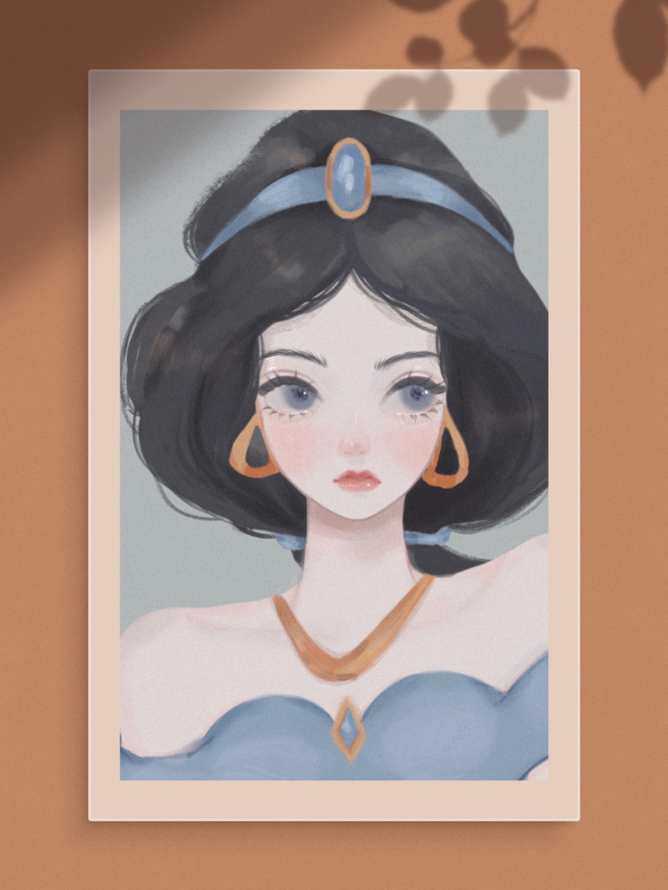 用自己的画风画茉莉公主    #迪士尼公主