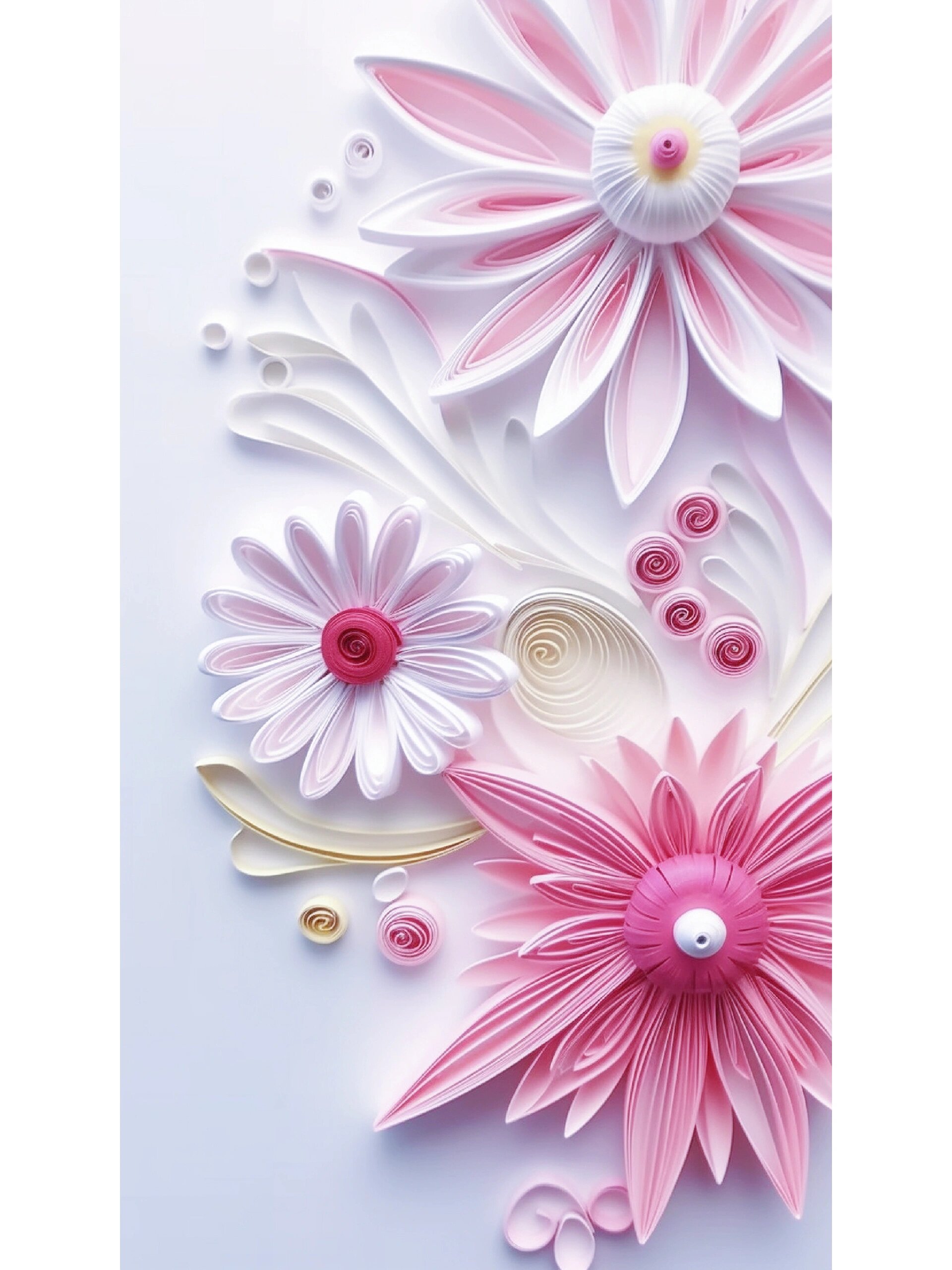 衍纸艺术‖小清新的春花