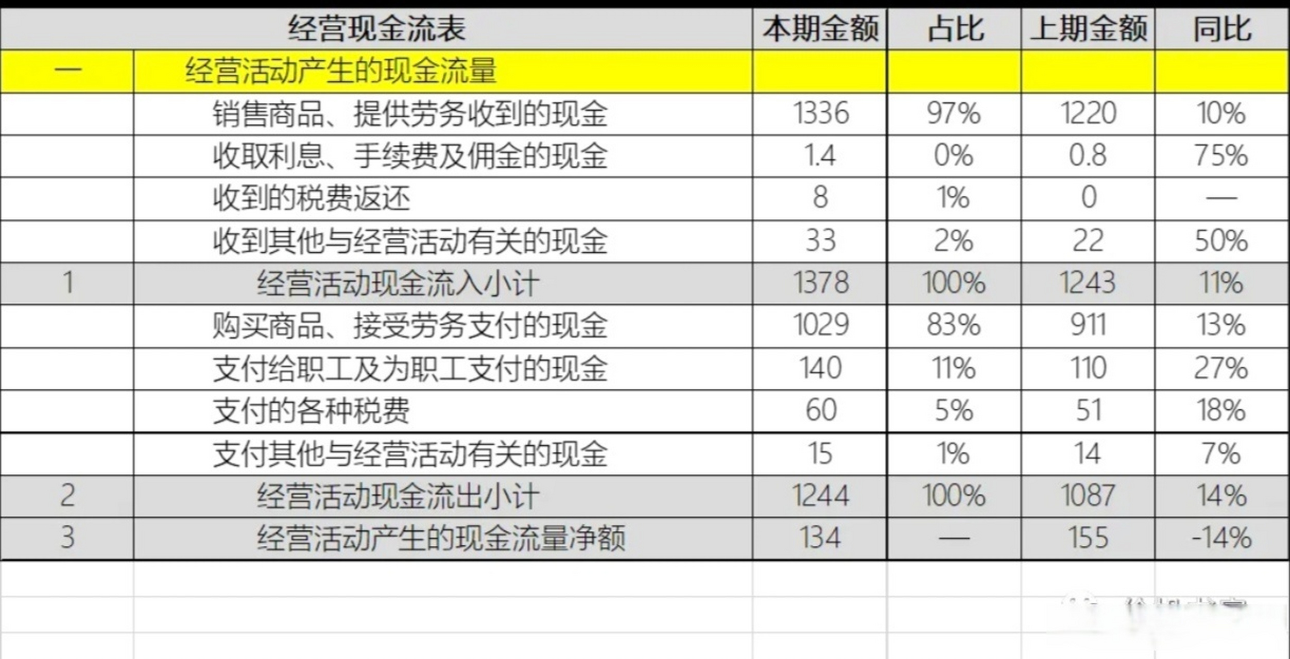 2022现金流量表图片