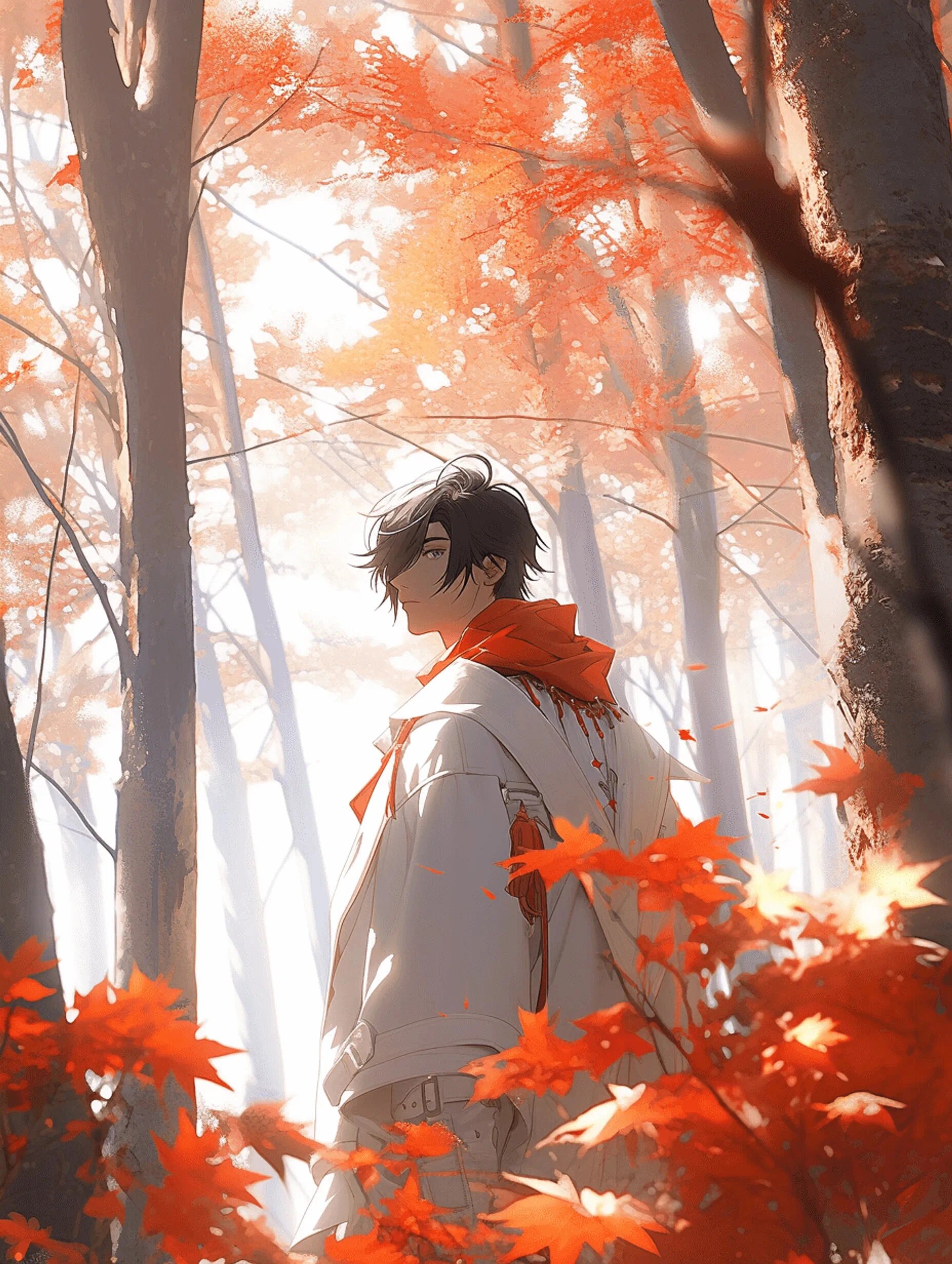 【男生头像】秋天来了,枫叶红了