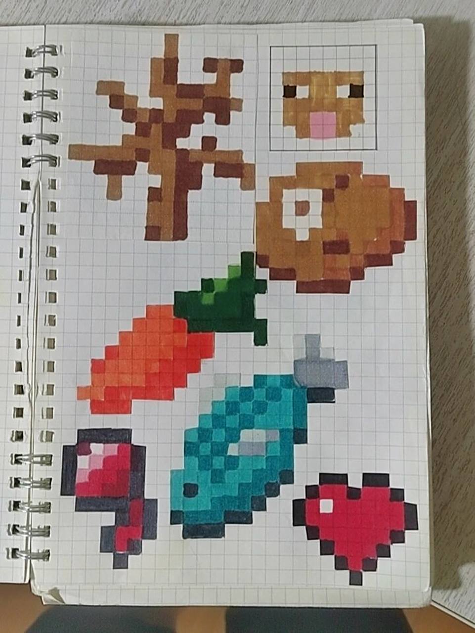 我的世界像素画,食物篇