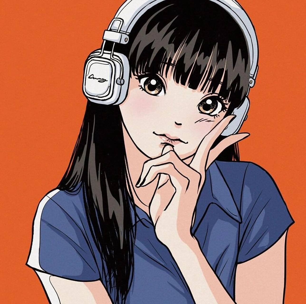 超可爱古早风少女插画头像97活泼元气大头贴 插画欣赏98 画师