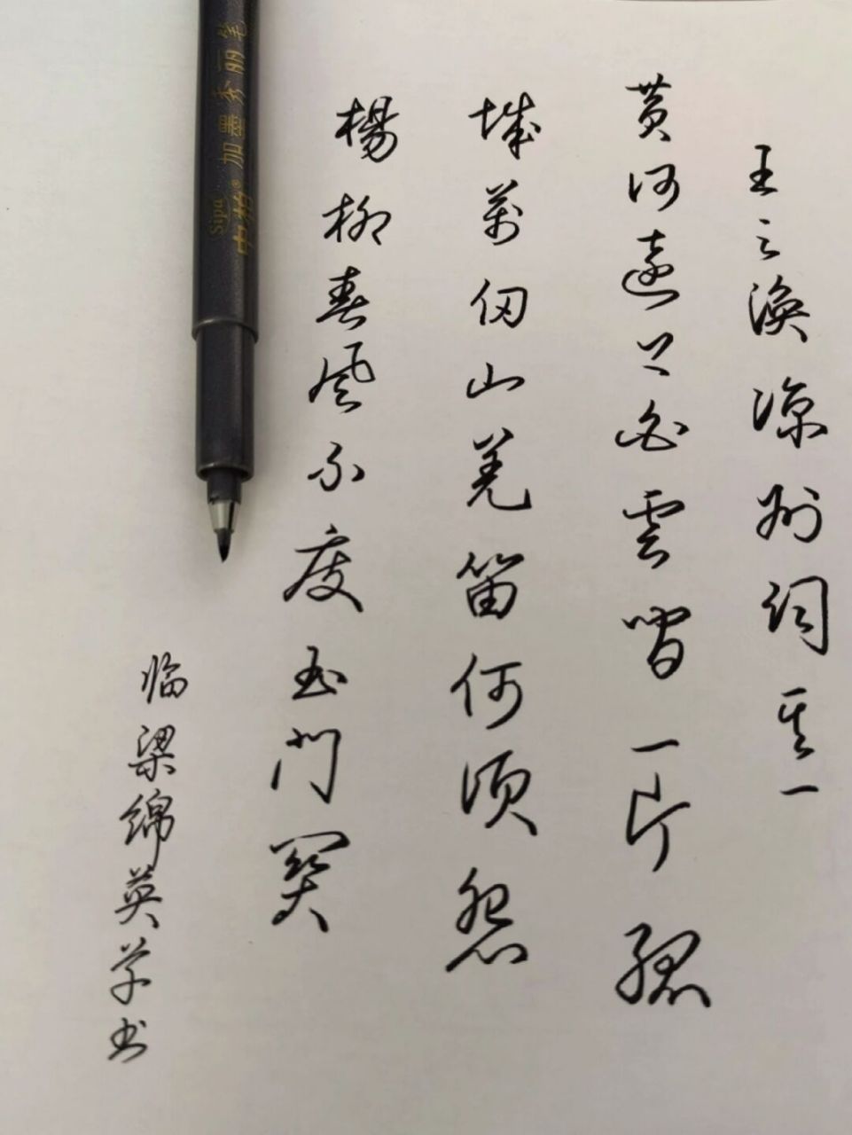 秀丽笔练起来 更正:梁锦英 《钢笔书法》 #硬笔书法# #硬笔书法练习