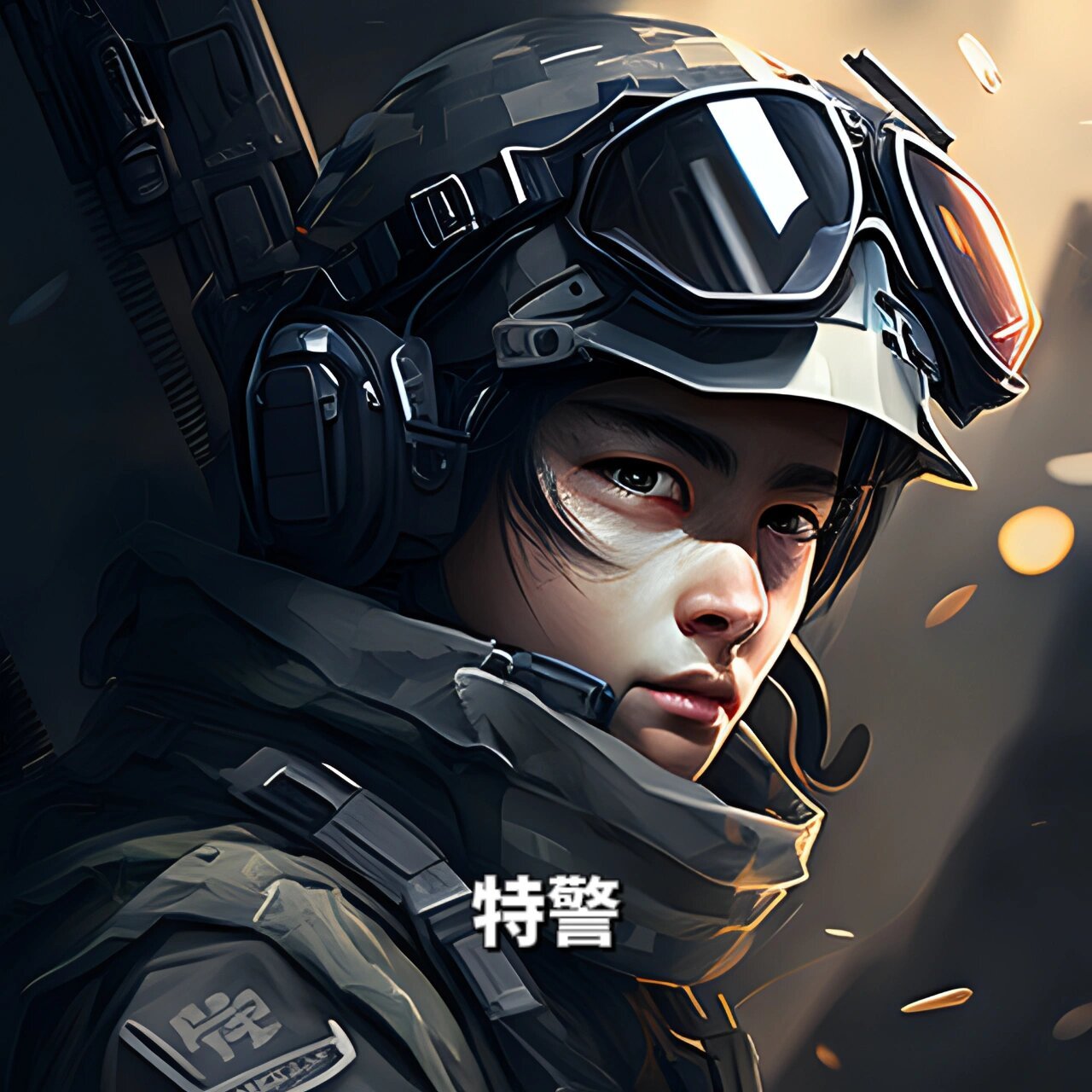 大家想要的特警职业头像来啦 特警,外卖员,女大学生,机甲战士,送餐员