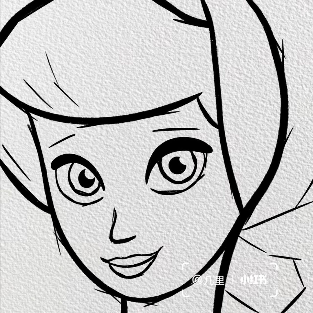 简笔画|【牧羊女】(附过程) 91 91 91 【用具】 44procreate