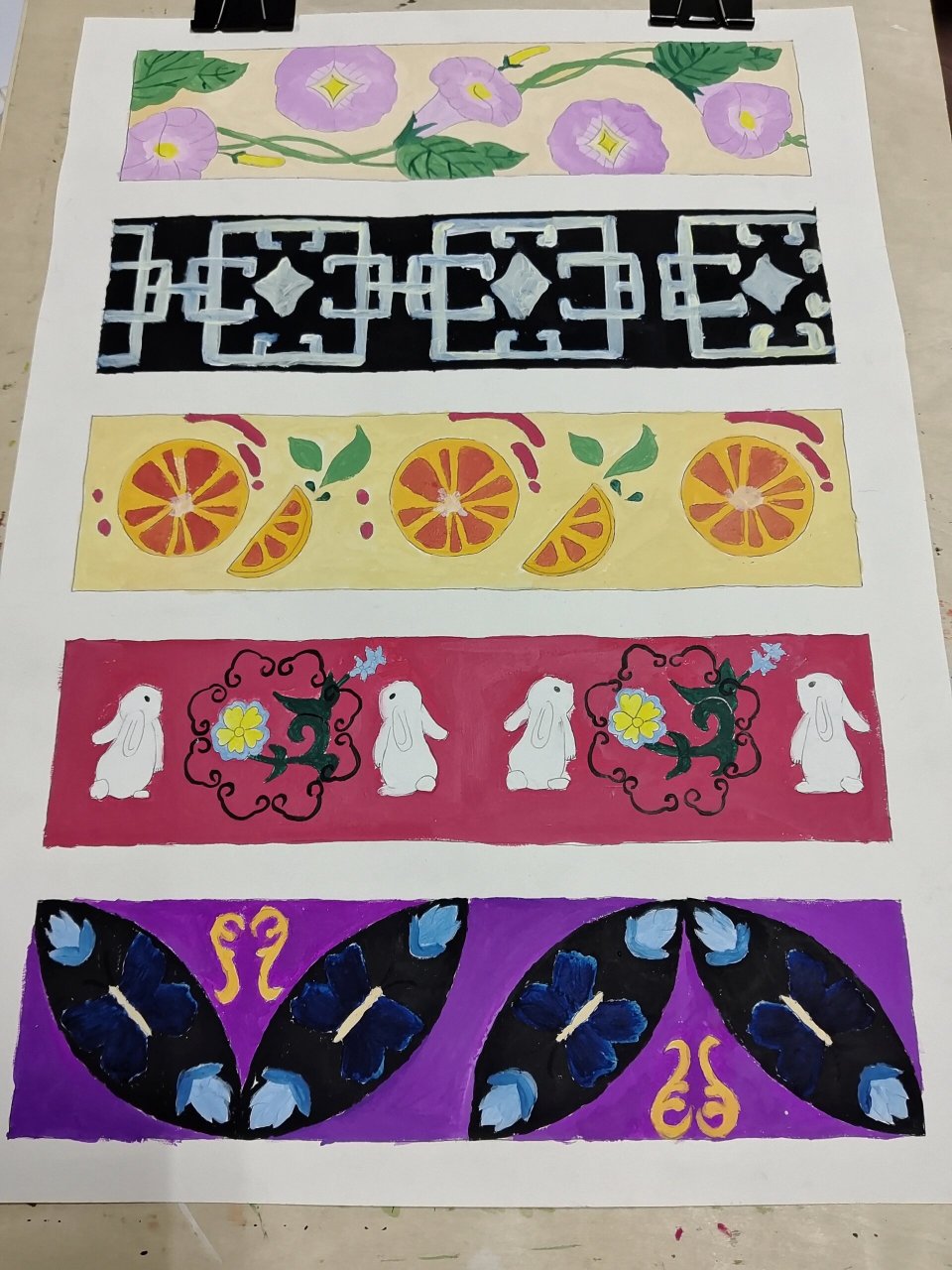 二方连续纹样 两周成品