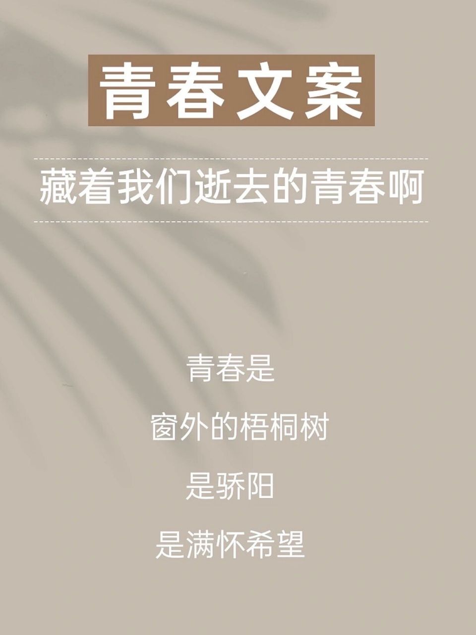 青春文案|98愿你归来仍是少年98 1.太阳强烈,水波温柔. 2.