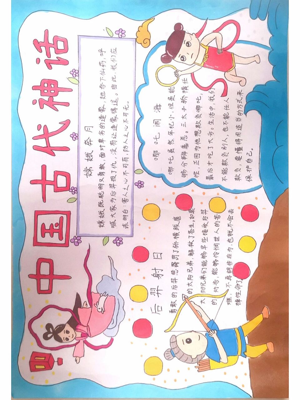 中国古代神话手抄报
