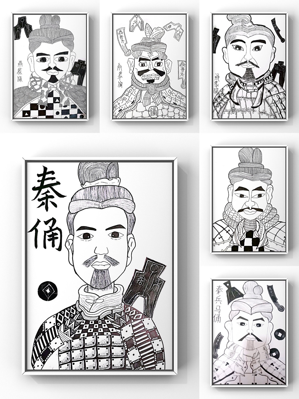 秦陵兵马俑 线描 | 学生作品分享