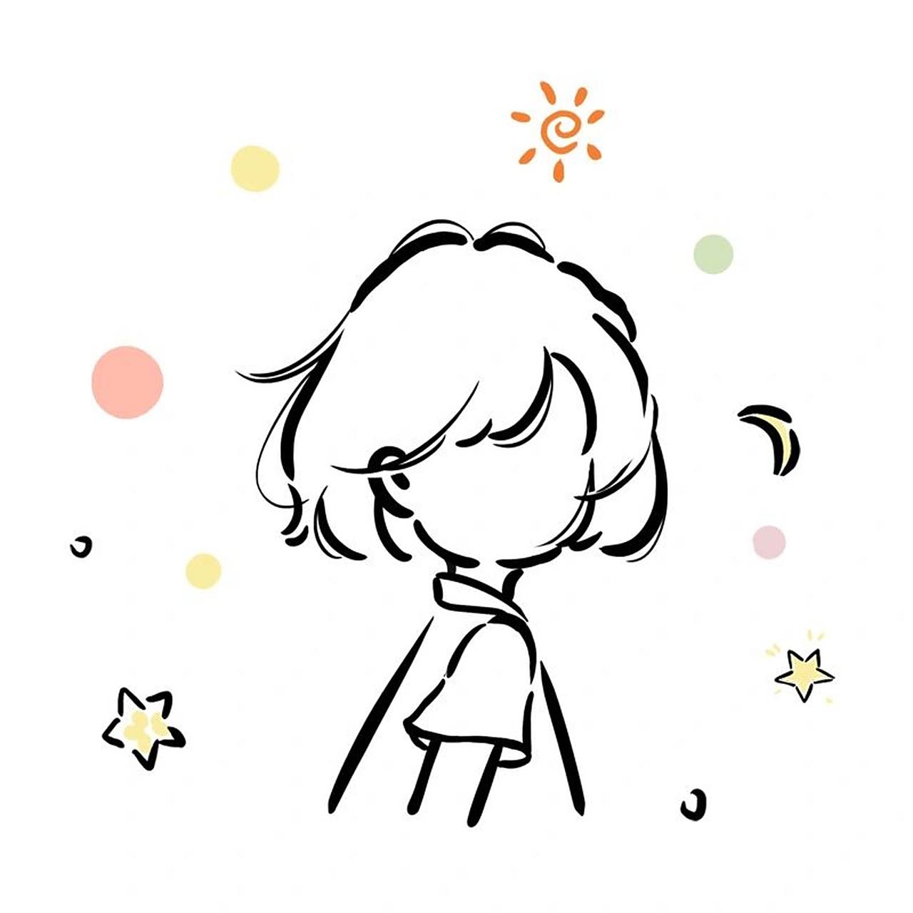 【原创简笔画】常用女生短发合集 简简单单可可爱爱的短发女生合集