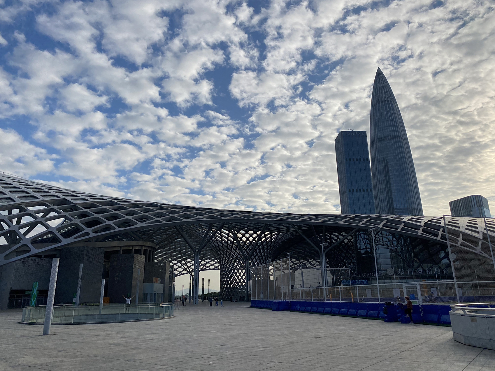 94 深圳湾体育中心位于南山区海德三道与科苑大道交汇处,后海地铁站