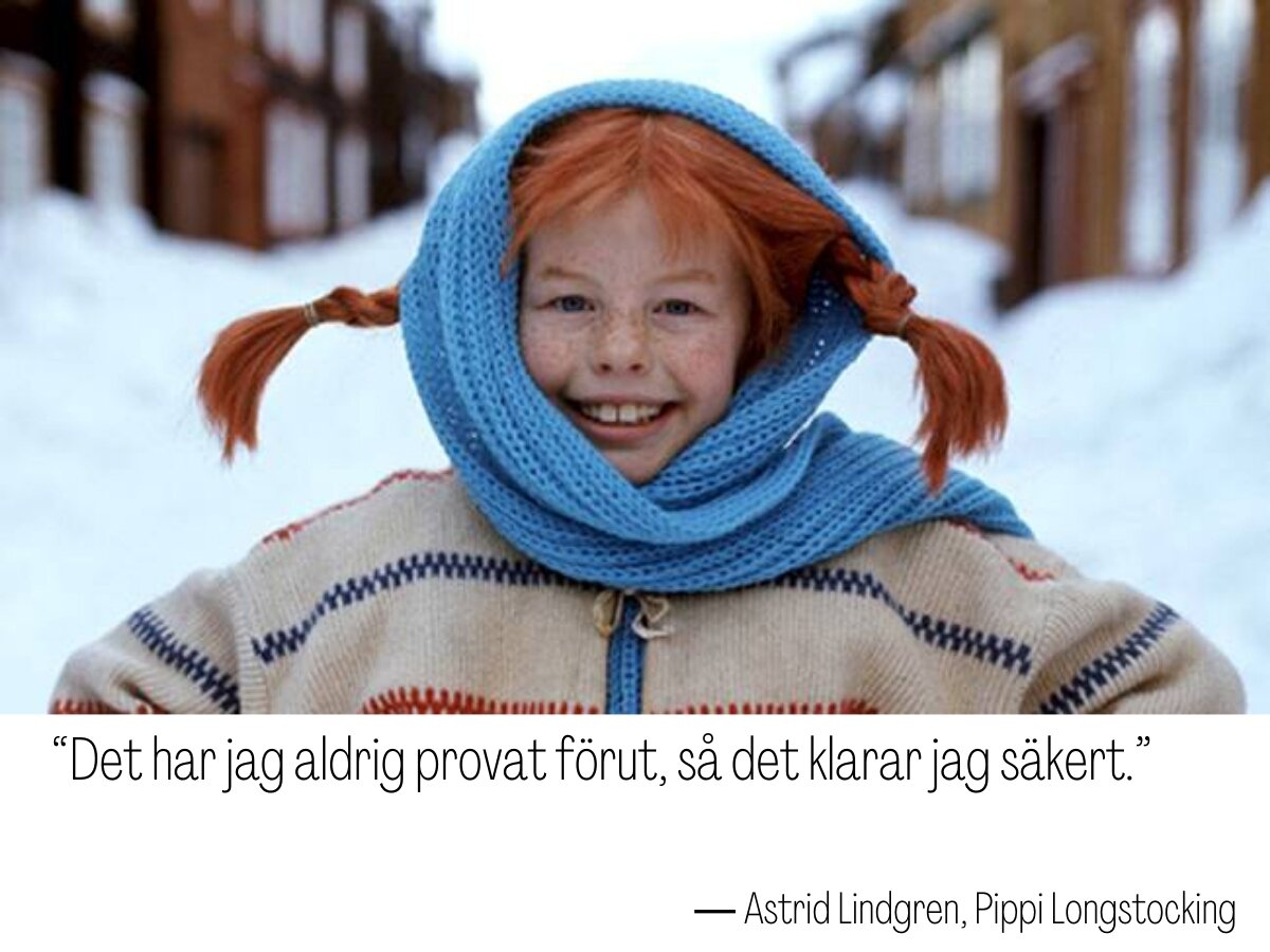 瑞典语英语双语丨长袜子皮皮语录激励自己