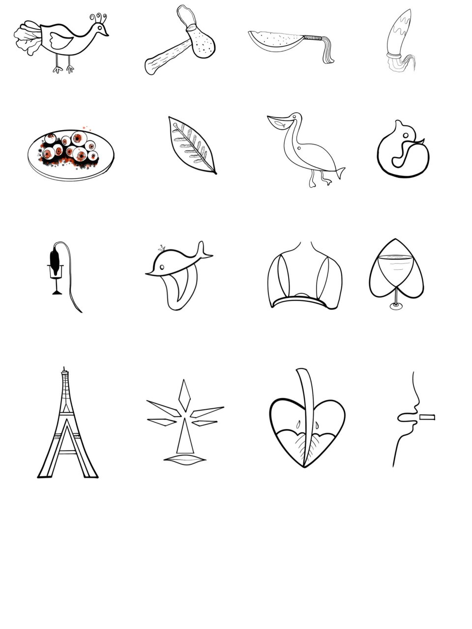 图形创意 双形同构 双行同构:就是一个图形的局部,被另一个图形所替换