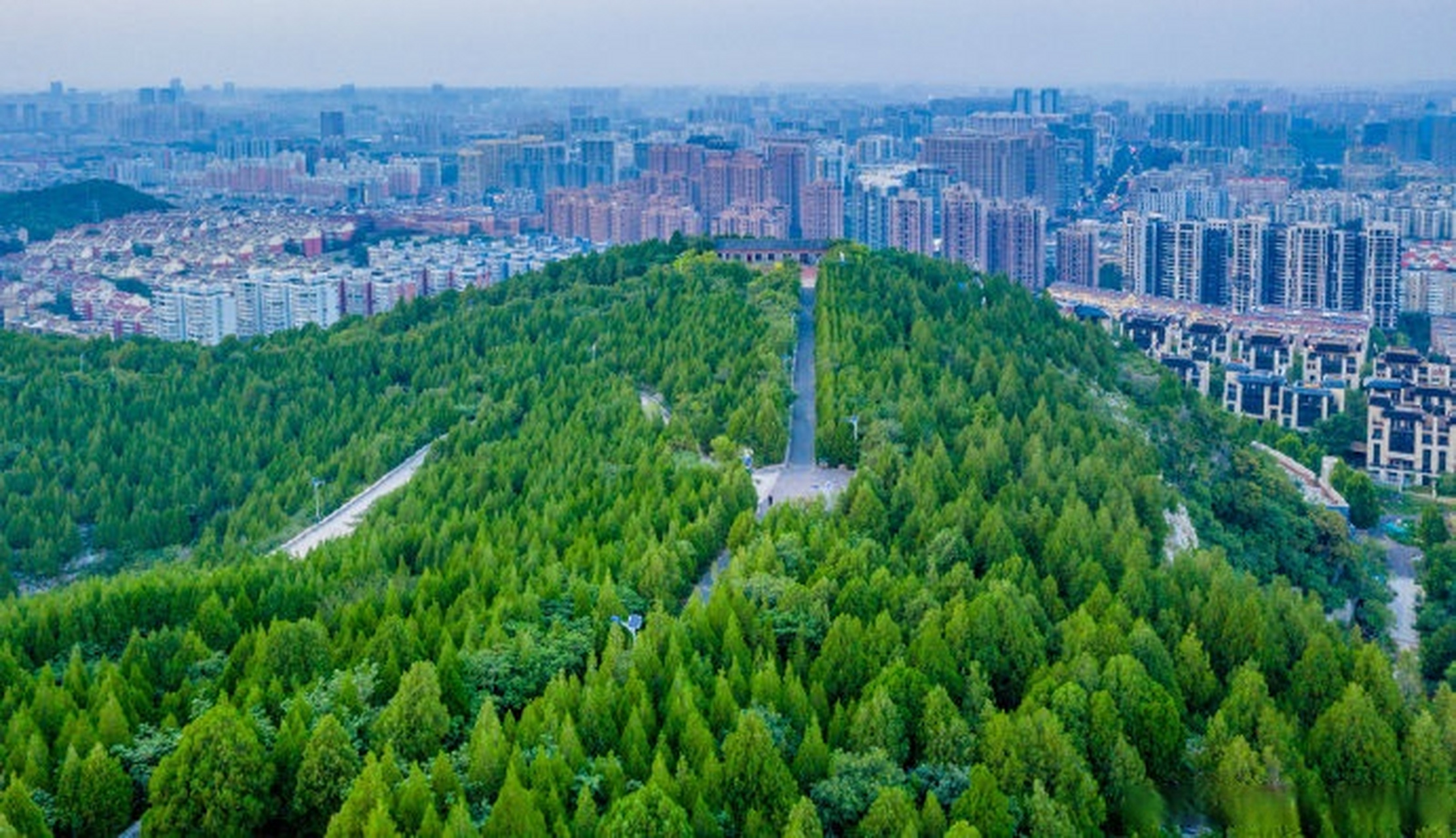 沿着黄河遇见海# 自在玩 去山东 郎茂山山体公园用"钟灵毓秀"这个