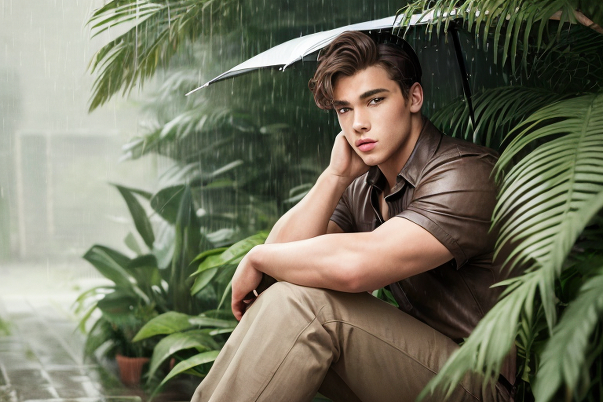 突然亮起来的游乐场吸引了好多人的视线.