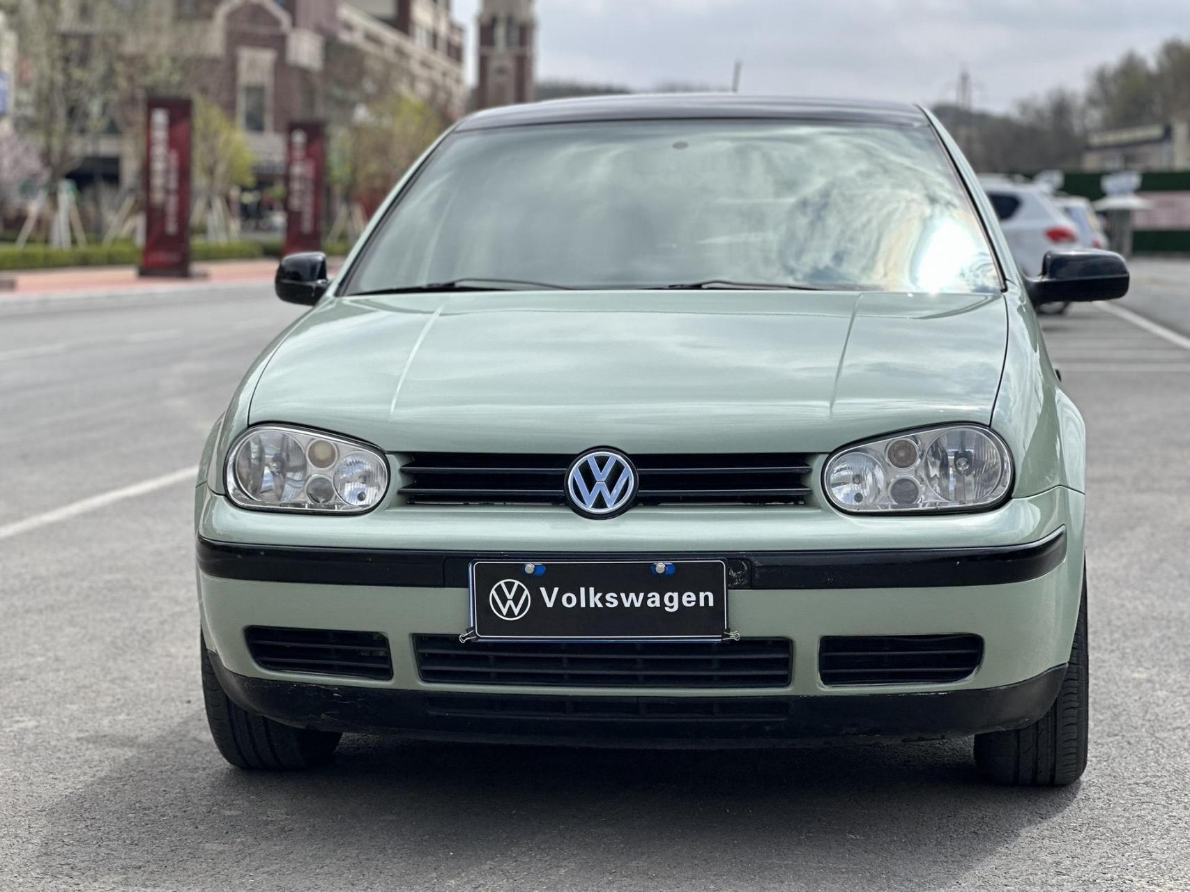 6 高四自动挡mk4 全车原版 无事故 改色抹茶绿车衣 原车银色 检车到24