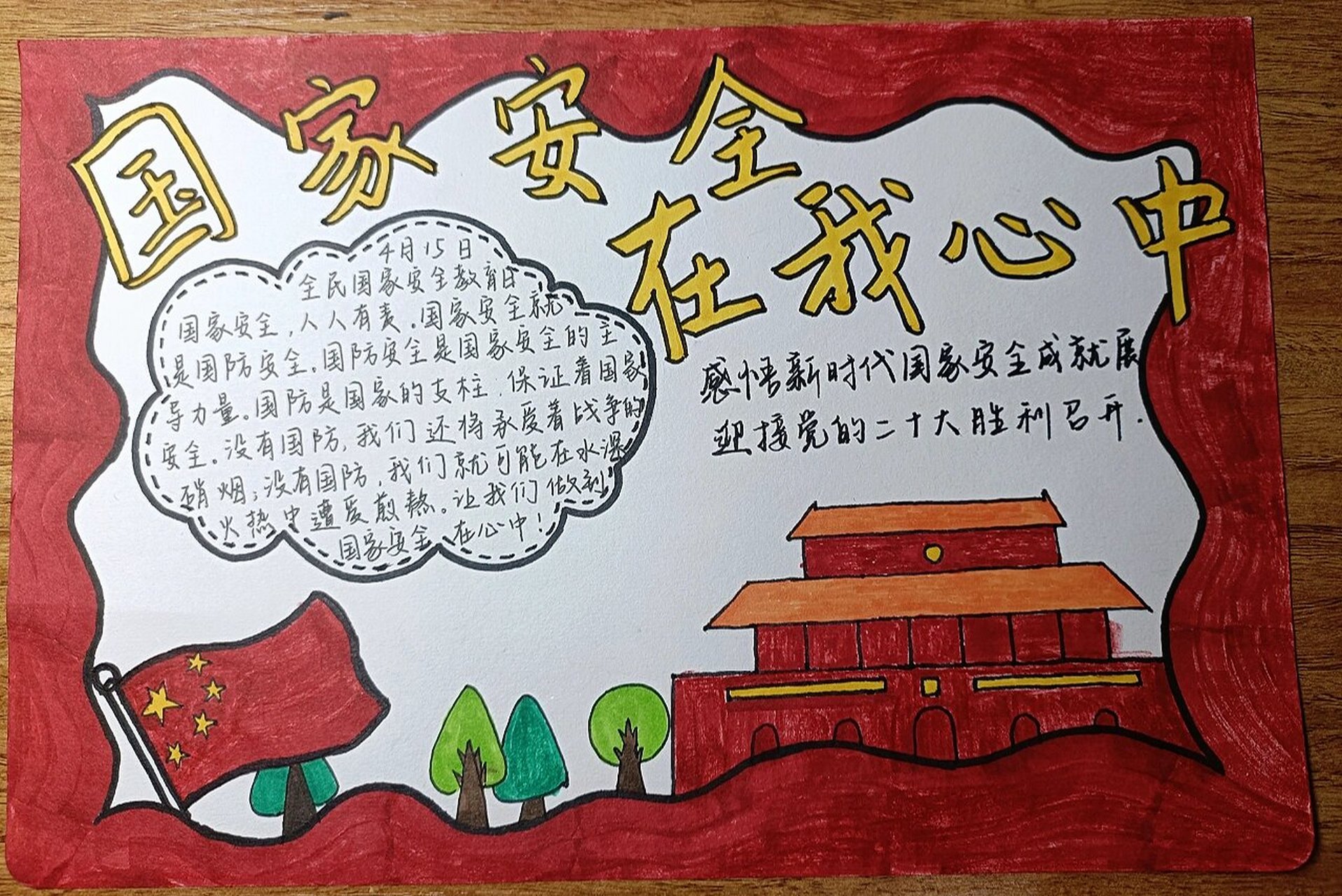 4.15国家安全教育日~手抄报