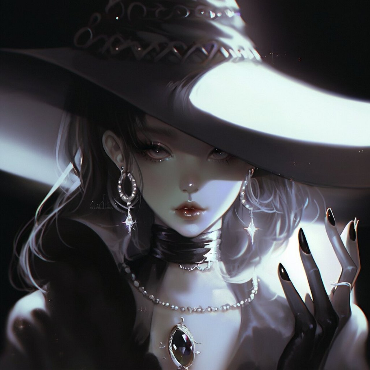 奇怪的巫师头像(美艳女巫)又增加了 ai作图,nj生成,私用自取,禁止商用