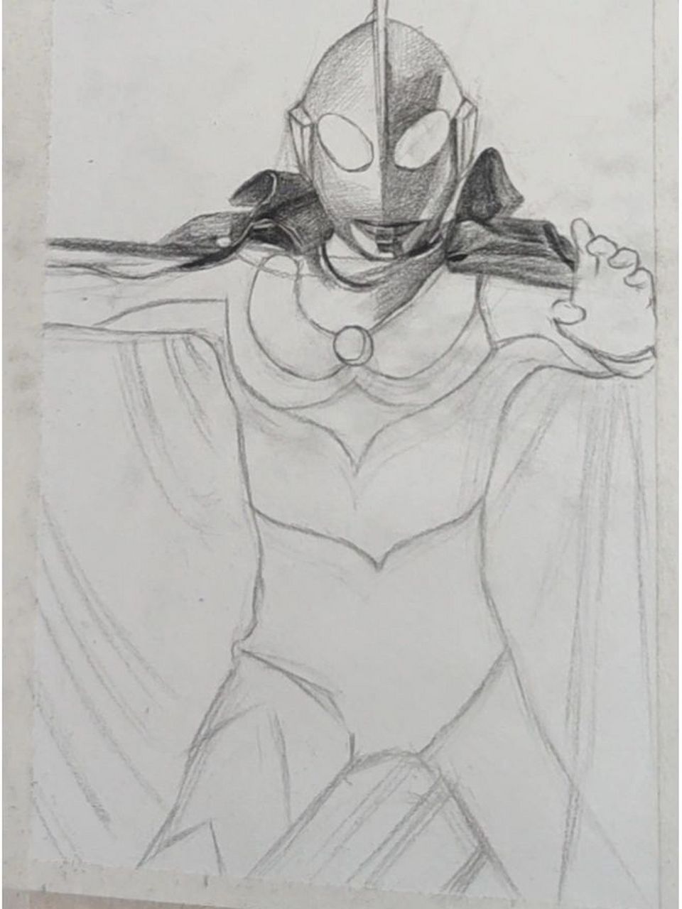 杰克奥特曼(步骤图) 素描杰克奥特曼.