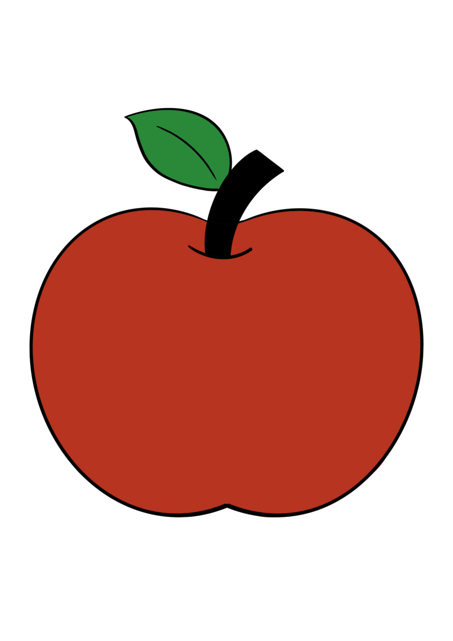 简笔画苹果的画法图片