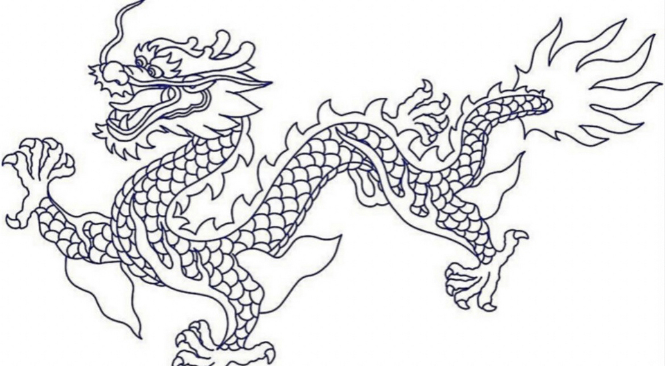 龙简笔画/龙的传人/龙纹样图/儿童创意美术 十二生肖之龙来啦,快来