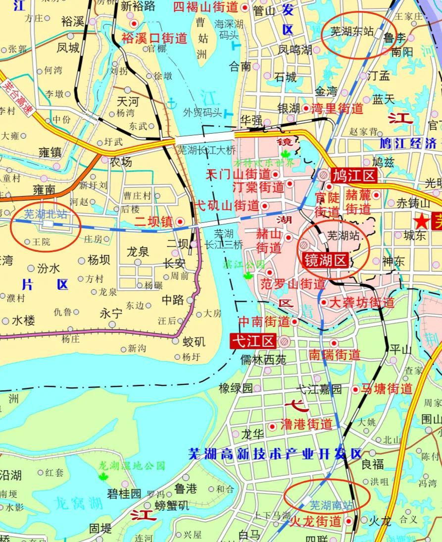 地图安徽芜湖地理位置芜湖经济开发区地图芜湖站在哪个区芜湖市交通图