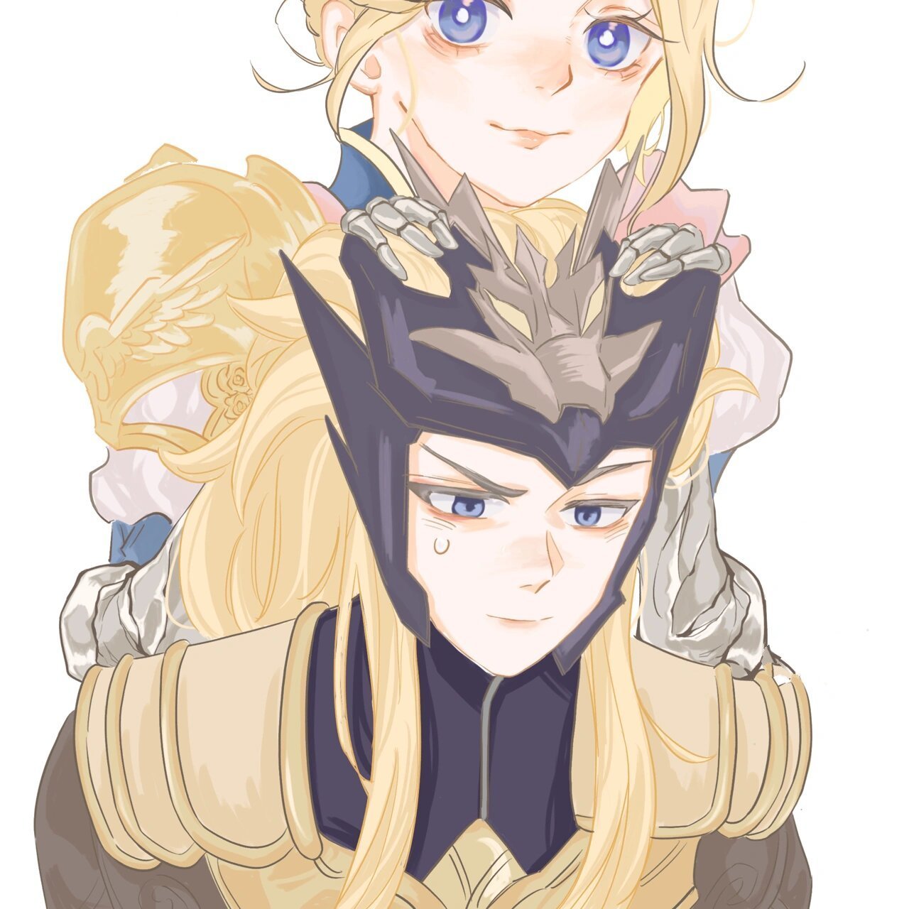 "俺叫马超儿" "嗨害嗨～" 王者荣耀情侣头像 或许也算上单兄弟头 马超