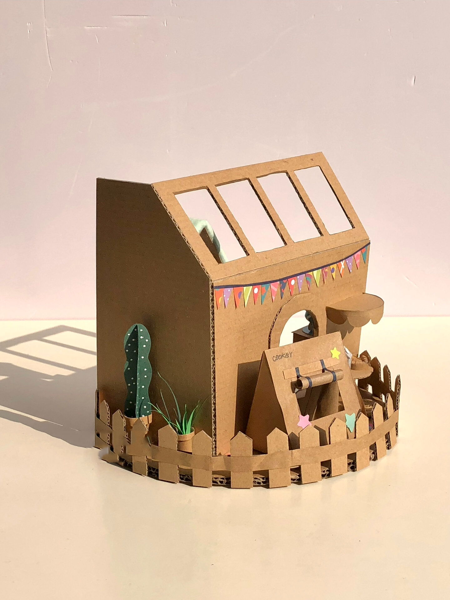纸箱手工diy|奶fufu的阳光儿童房2.