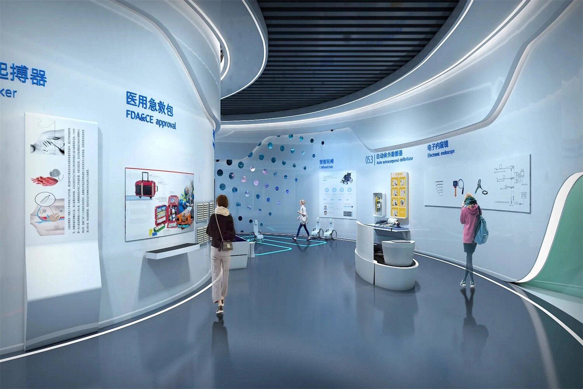 医疗器械展厅·展馆设计|高级定制 随着科技的不断发展,医疗器械展厅