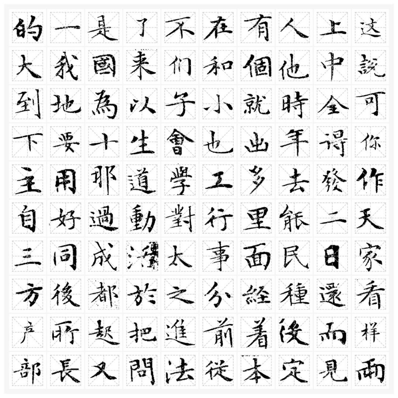 最常用100字:文徵明的字太適合硬筆了 #書法# #硬筆書法# #我的書法