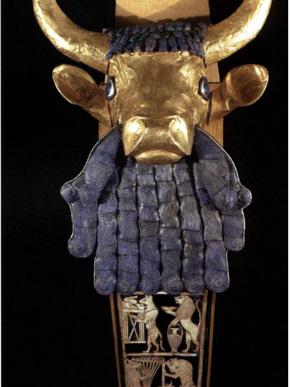 里拉琴,来自伊拉克乌尔城789号墓,即梅斯卡拉姆杜格国王的死亡坑,早期