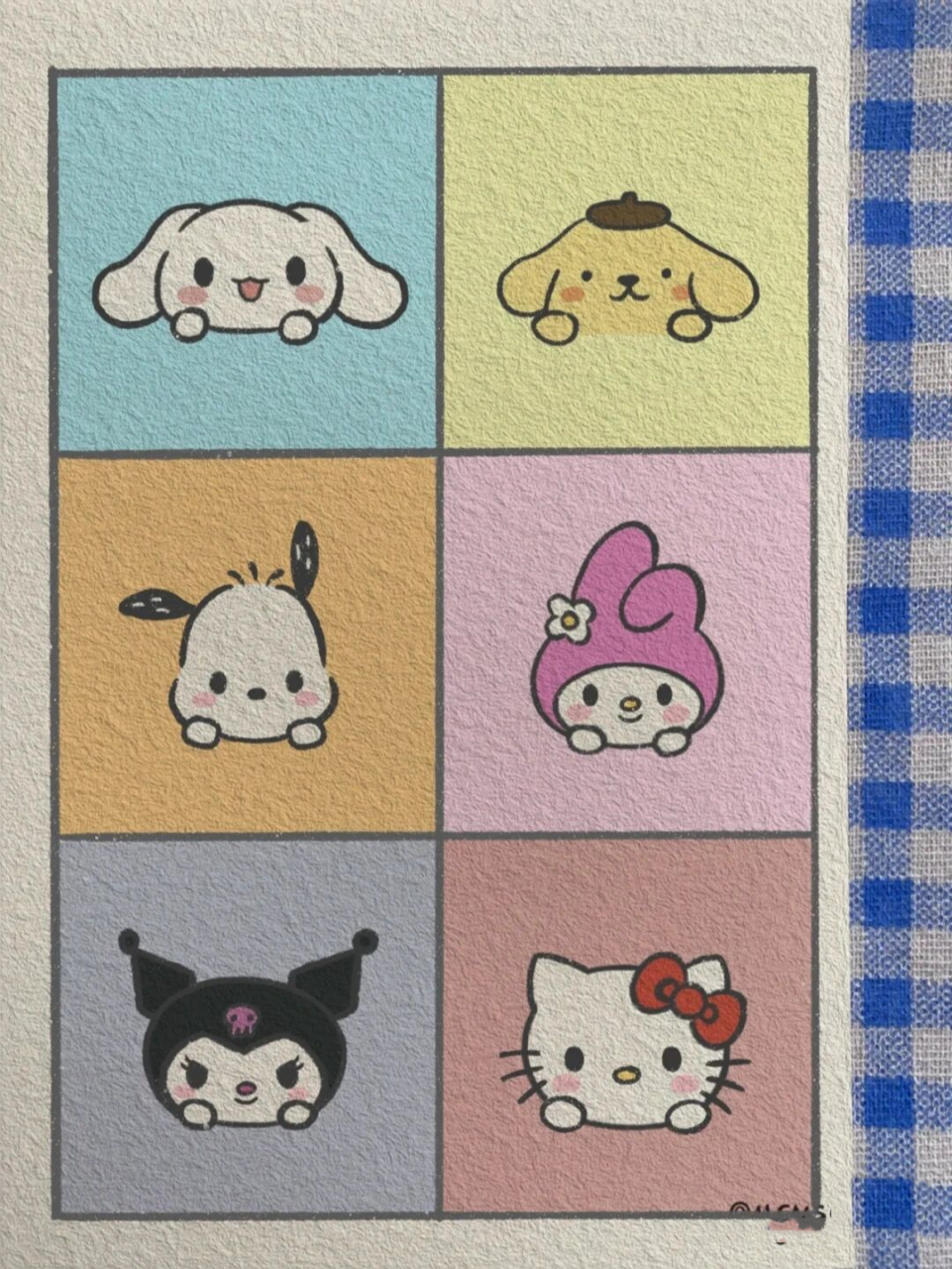 三丽鸥六宫格/简笔画教程