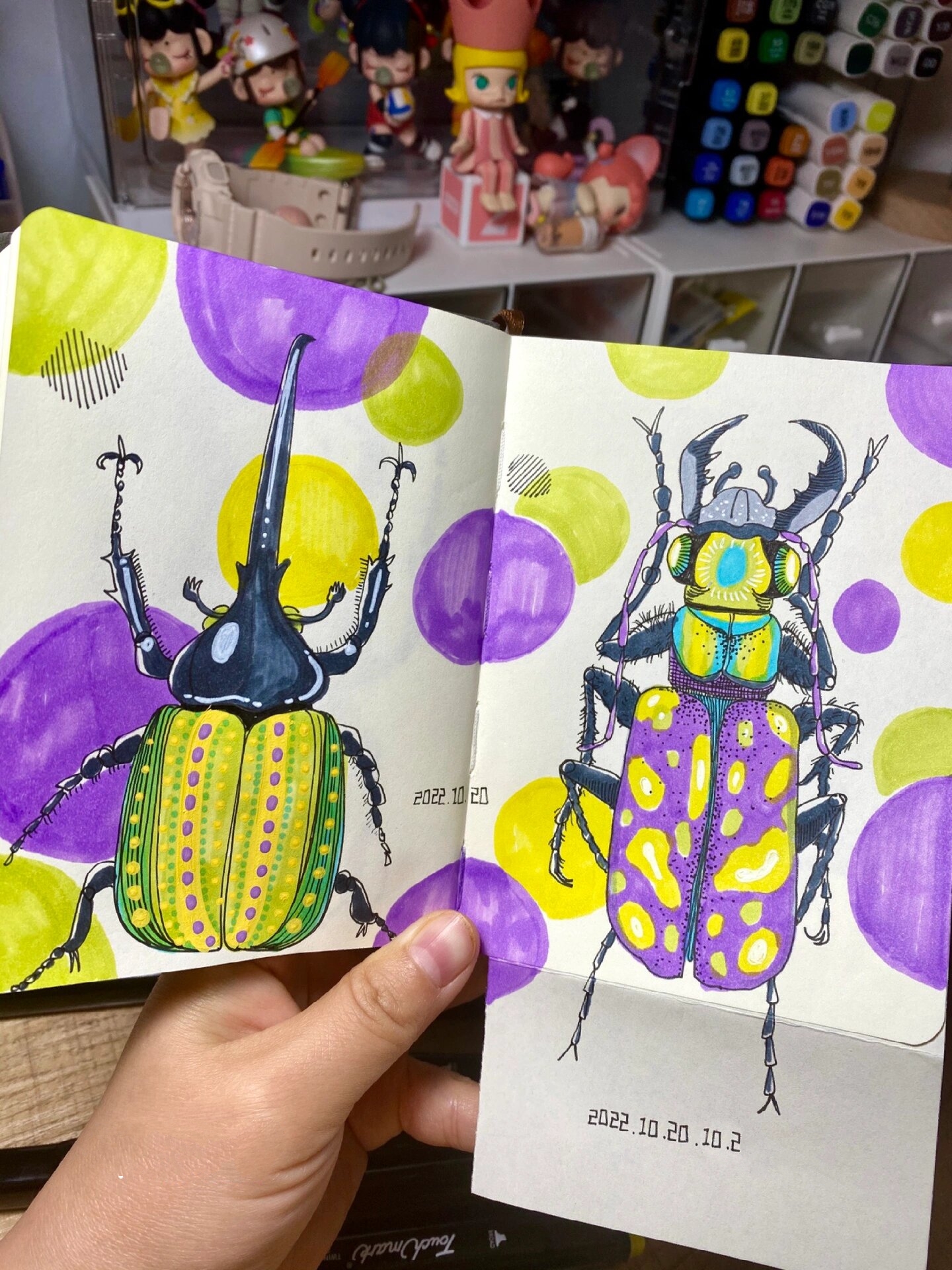 昆虫系列手绘合集|马克笔