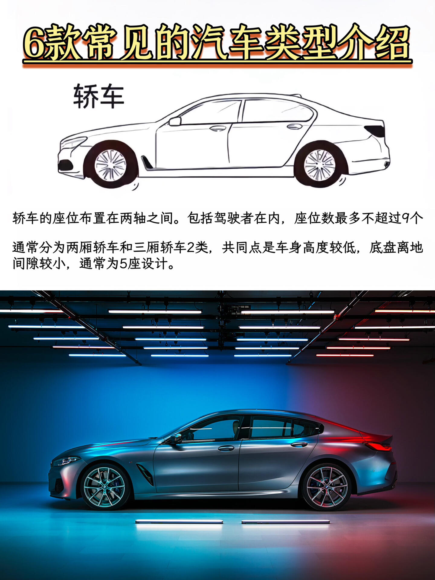 6款汽车类型,你更喜欢哪一款?